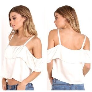 Anthropologie LACAUSA cry baby romantic top NWT